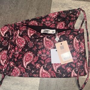 Tiger Mist Black Paisley Ruse Skirt